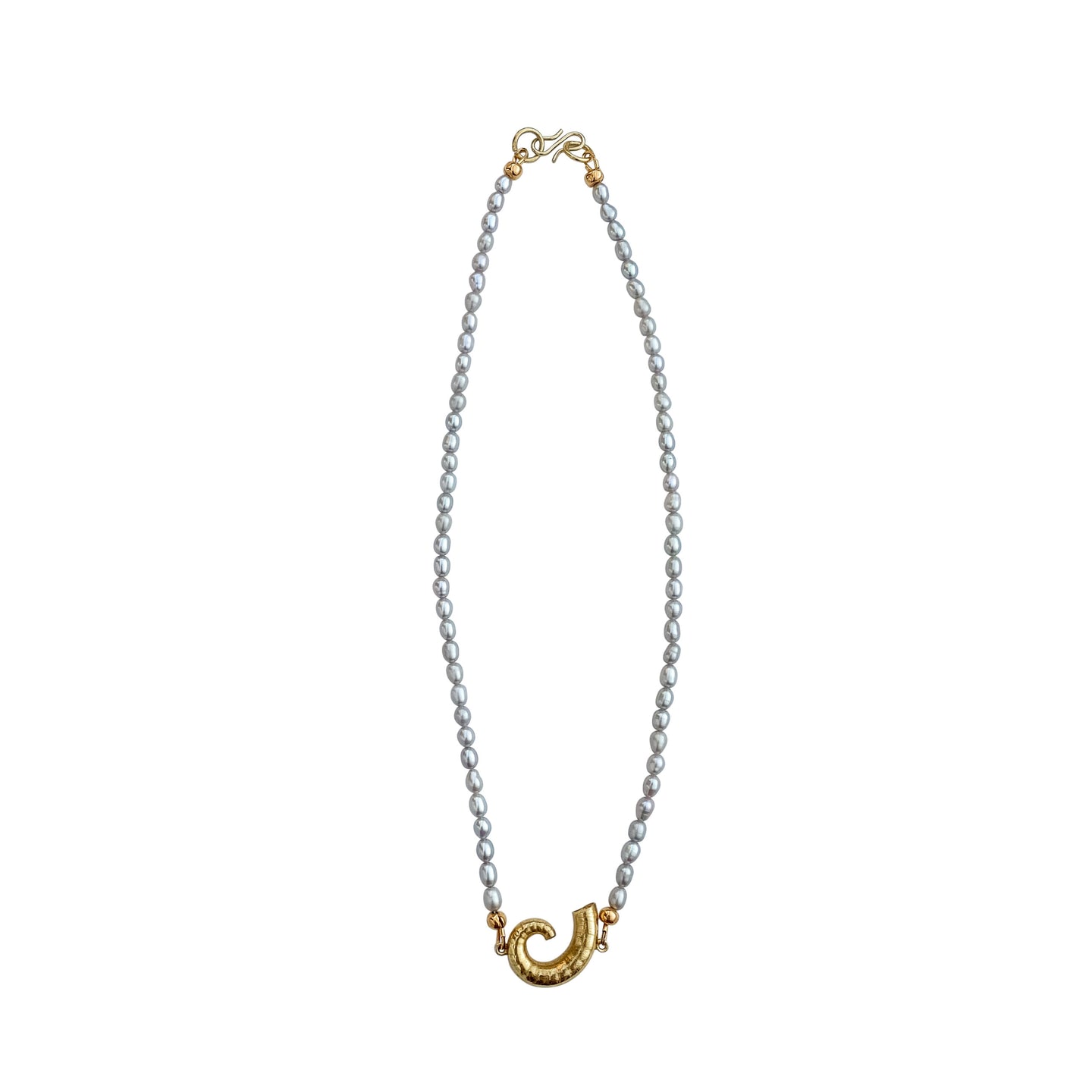 SEASHELLS "Swirl" PEARLS NECKLACE